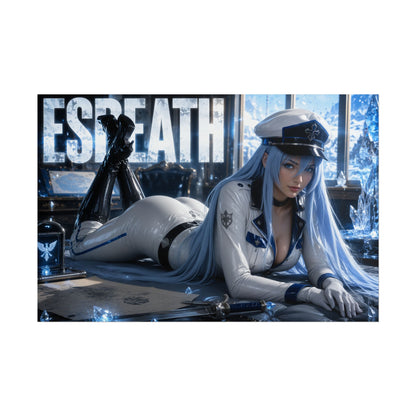 Esdeath Character Poster Akame ga Kill Anime Wall Decor Collectible Art Print