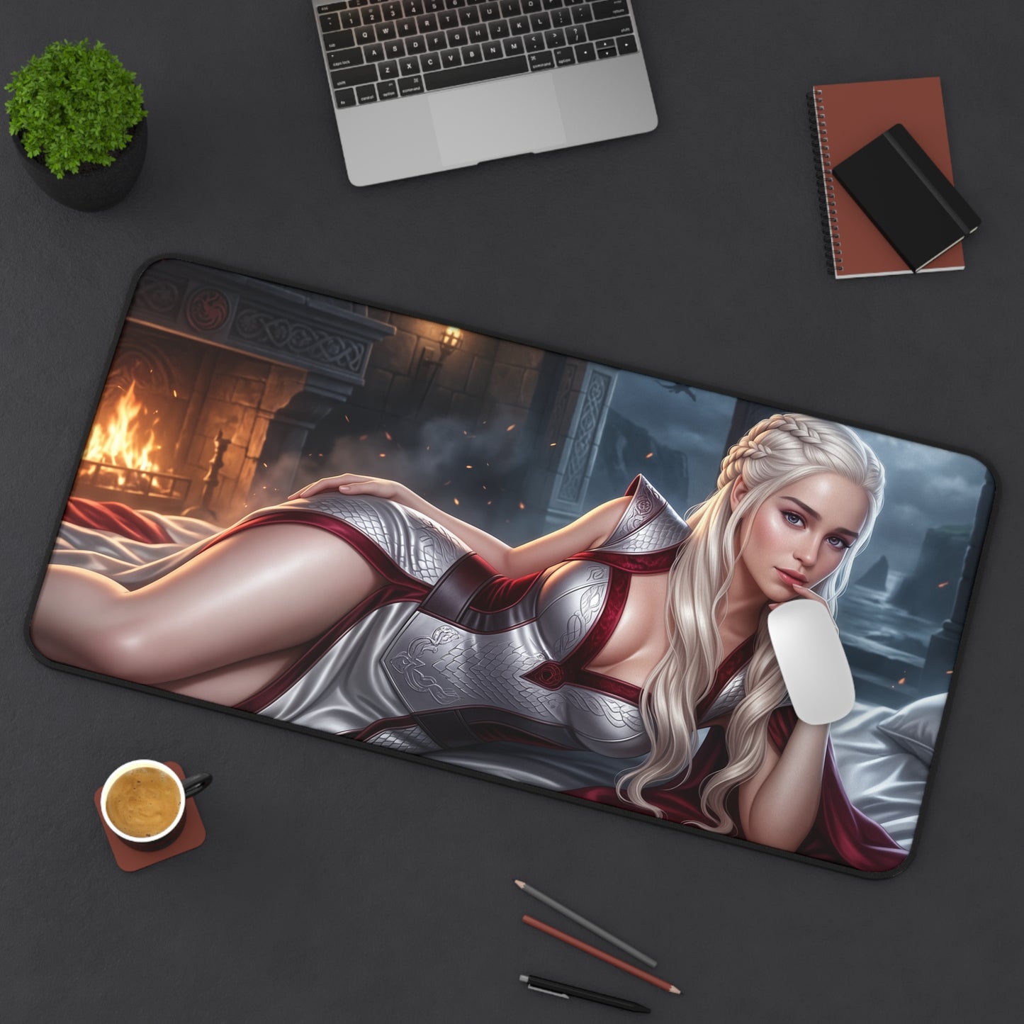 Game of Thrones Mouse Pad, Daenerys Desk Mat, Gamer Gift
