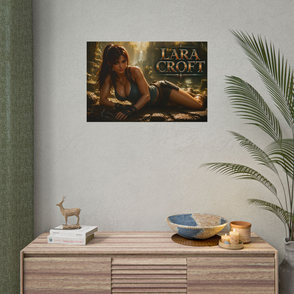 Lara Croft Tomb Raider Gaming Poster Wall Art Gamer Room Decor Collectible Print