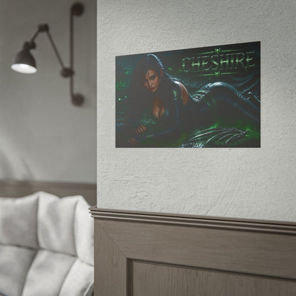 Comic Wall Art Cheshire Poster Heroine Room Decor Collectible Character Print