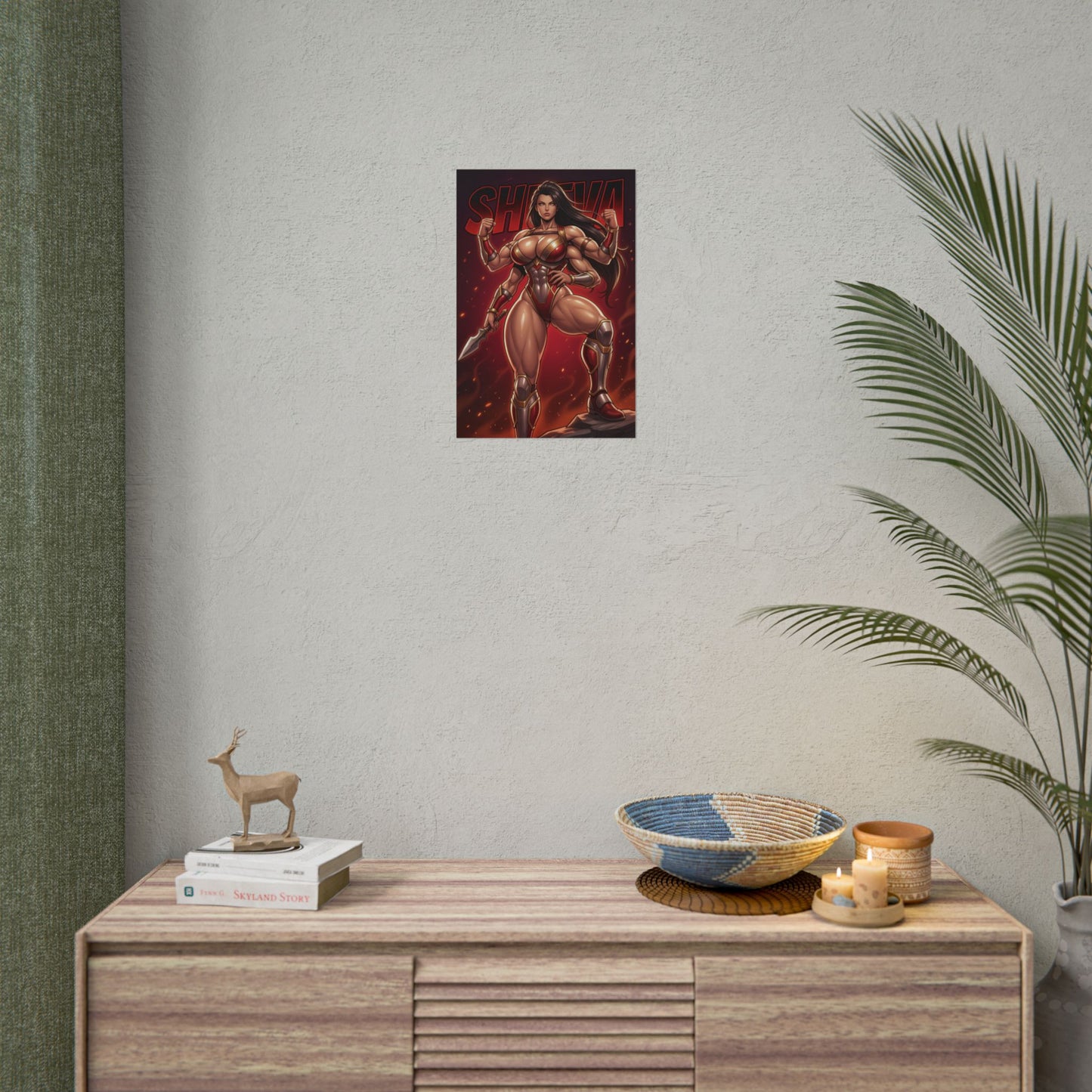 Sheeva Mortal Kombat Poster, Mortal Kombat Wall Art, Four Arm Warrior Girl Decor, Fighting Game Wall Art, Gamer Gift