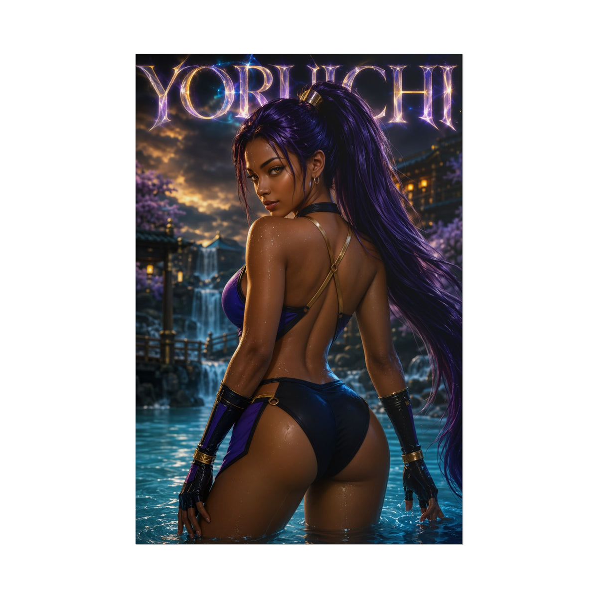 Yoruichi Character Poster Bleach Anime Room Wall Decor Collectible Art Print