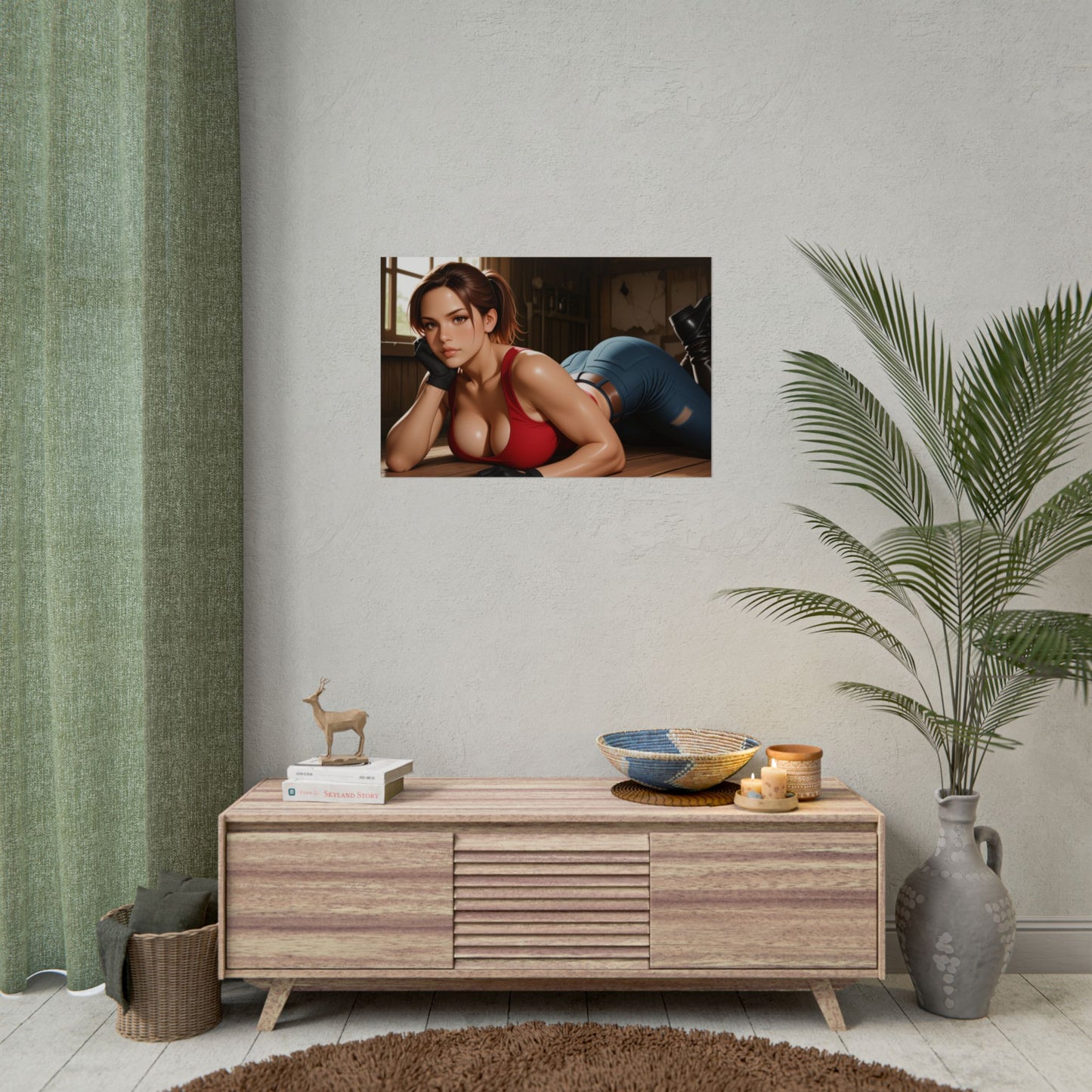 Настінне мистецтво Survivor Waifu | Аніме-постер Клер Редфілд для геймерів