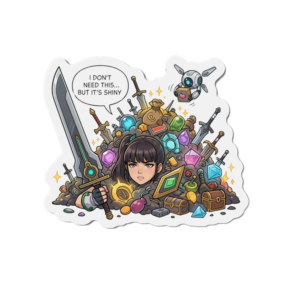 Eve Stellar Blade Magnet – Sexy Anime-Kriegerin Magnet, Sci-Fi-Kunst für den Kühlschrank