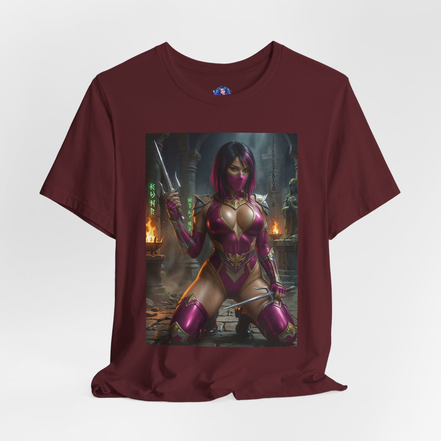 Mileena Mortal Kombat T-Shirt | Kampfspiel-Shirt für Gamer &amp; Anime-Fans