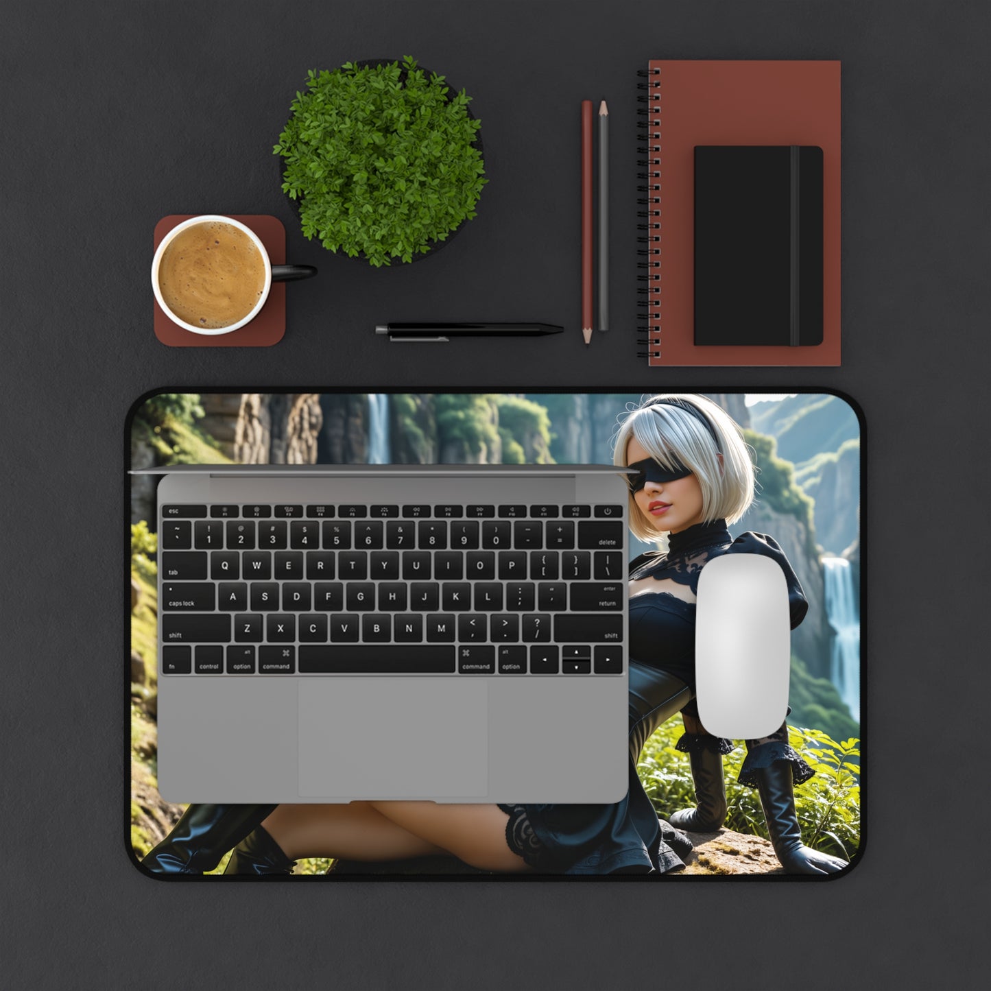 Килимок для столу 2B, ігровий килимок для миші Nier Automata, налаштування столу для дівчини з науково-фантастичним дизайном на Android