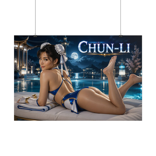 Chun Li Poster Gaming Room Wall Decor Character Art Collector Gift