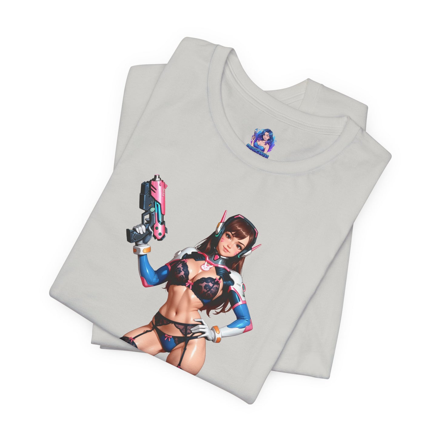 D.Va-T-Shirt | Overwatch-Gamer-Shirt für Otakus und E-Sport-Fans | Waifu-Grafik-Shirt