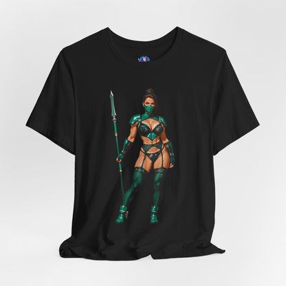 Jade T-Shirt | Mortal Kombat Grafik-T-Shirt für Gamer &amp; Anime-Fans | Krieger-Waifu-Shirt