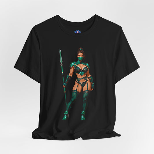 Jade T-Shirt | Mortal Kombat Grafik-T-Shirt für Gamer &amp; Anime-Fans | Krieger-Waifu-Shirt