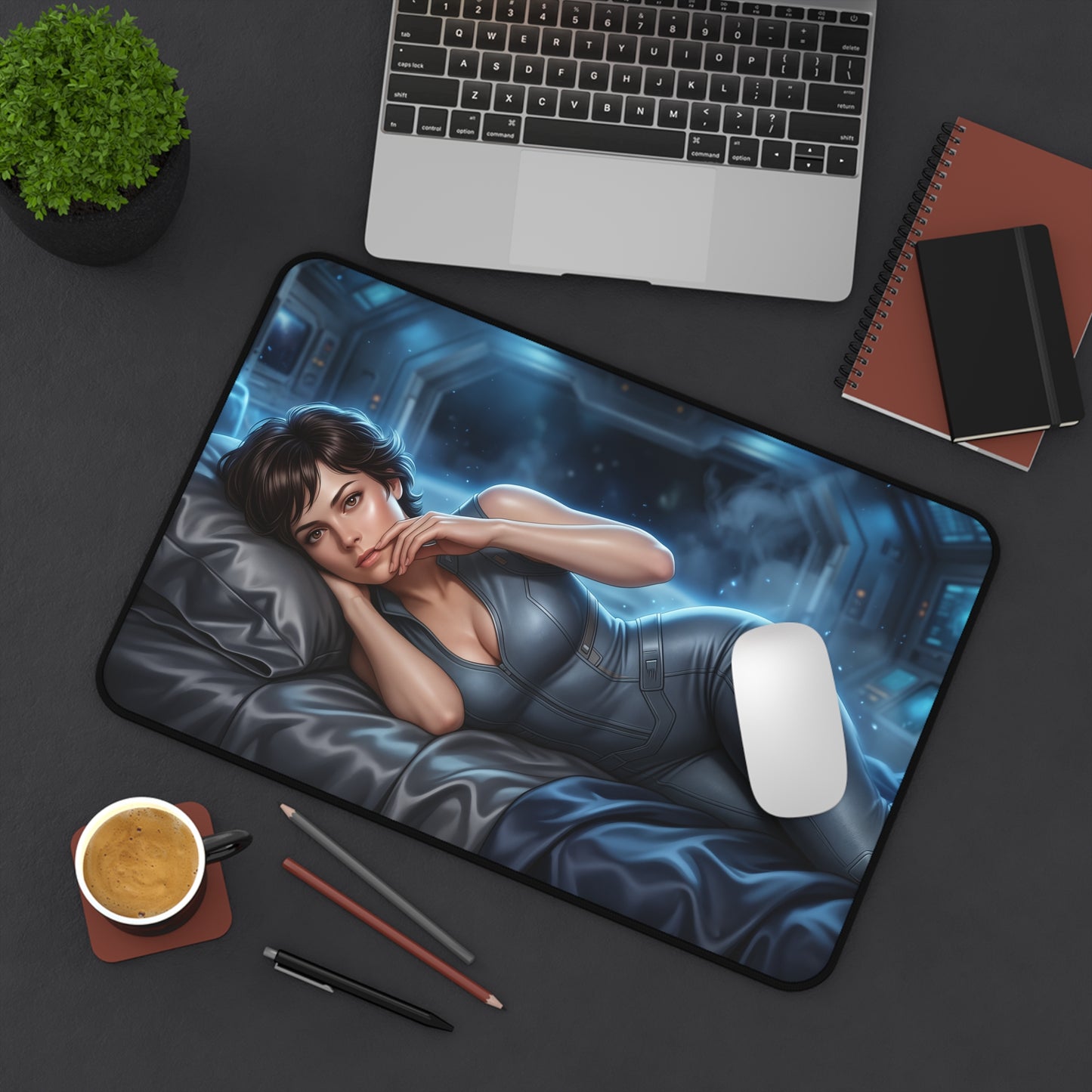 Alien Mouse Pad, Ellen Ripley Desk Mat, Gamer Gift XXL