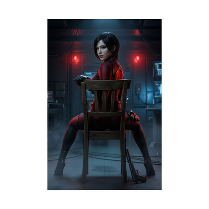 Ada Wong Poster Resident Evil Dark Scene Wall Art Gaming Room Decor