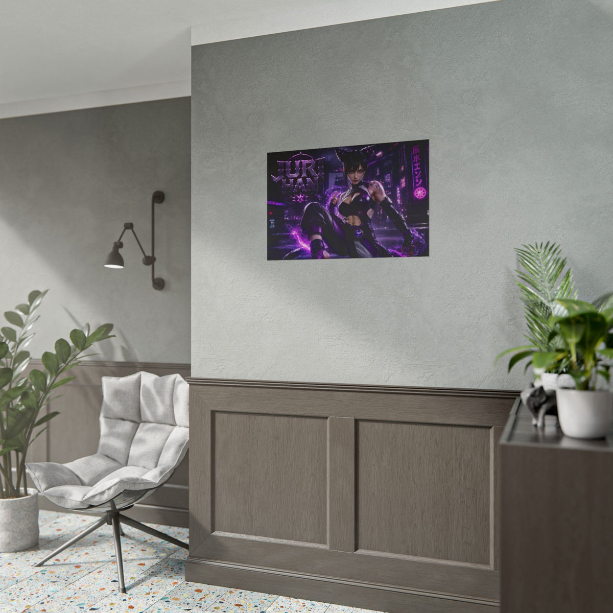 Juri Han Gaming Poster Wall Art Gamer Room Decor Collectible Print