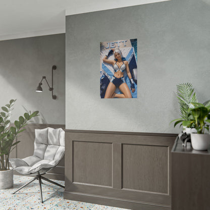 Jett Character Poster Valorant Gamer Gift Gaming Setup Wall Decor Print