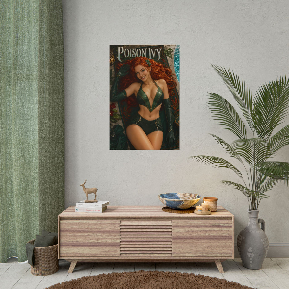 Poison Ivy Comic Poster Character Wall Art Collector Room Decor Art Print