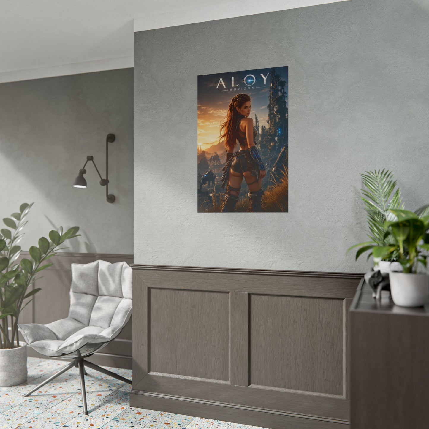 Aloy Horizon Poster, Gaming Wall Art, Adventure Print, Gamer Decor