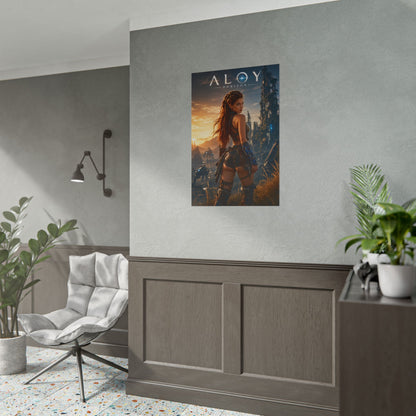 Aloy Horizon Poster, Gaming Wall Art, Adventure Print, Gamer Decor
