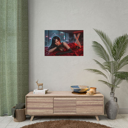 Ada Wong Poster, Resident Evil Art Print, Gaming Wall Decor Poster