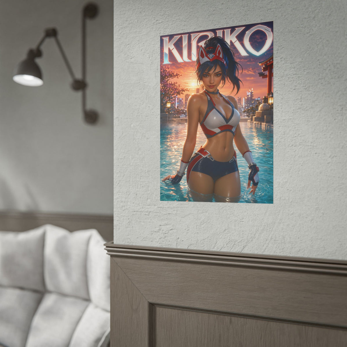 Kiriko Character Poster Overwatch Gamer Gift Gaming Setup Wall Decor Print