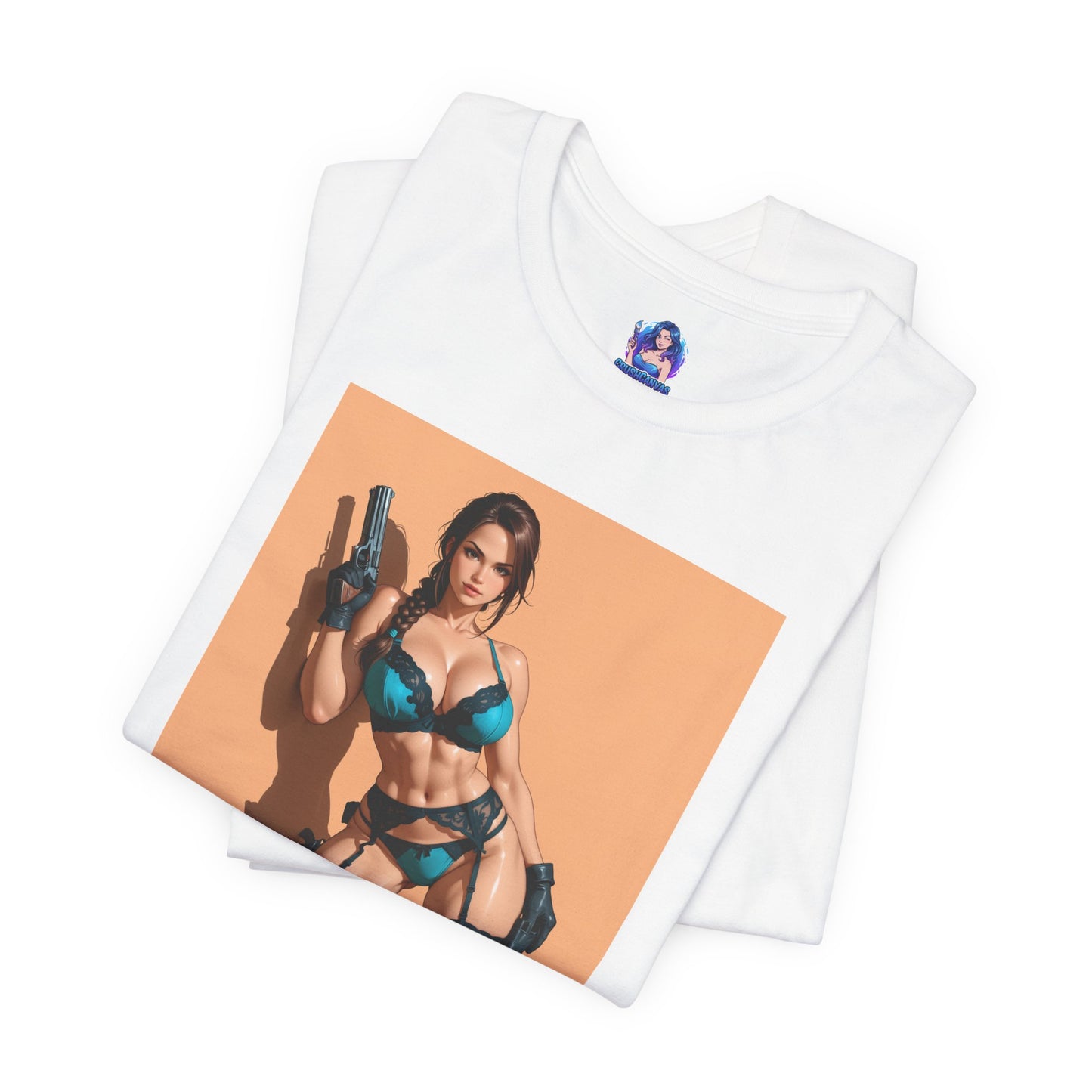 Lara Croft T-Shirt | Tomb Raider Grafik-T-Shirt für Gamer &amp; Anime-Fans | Abenteuerheldin-Shirt