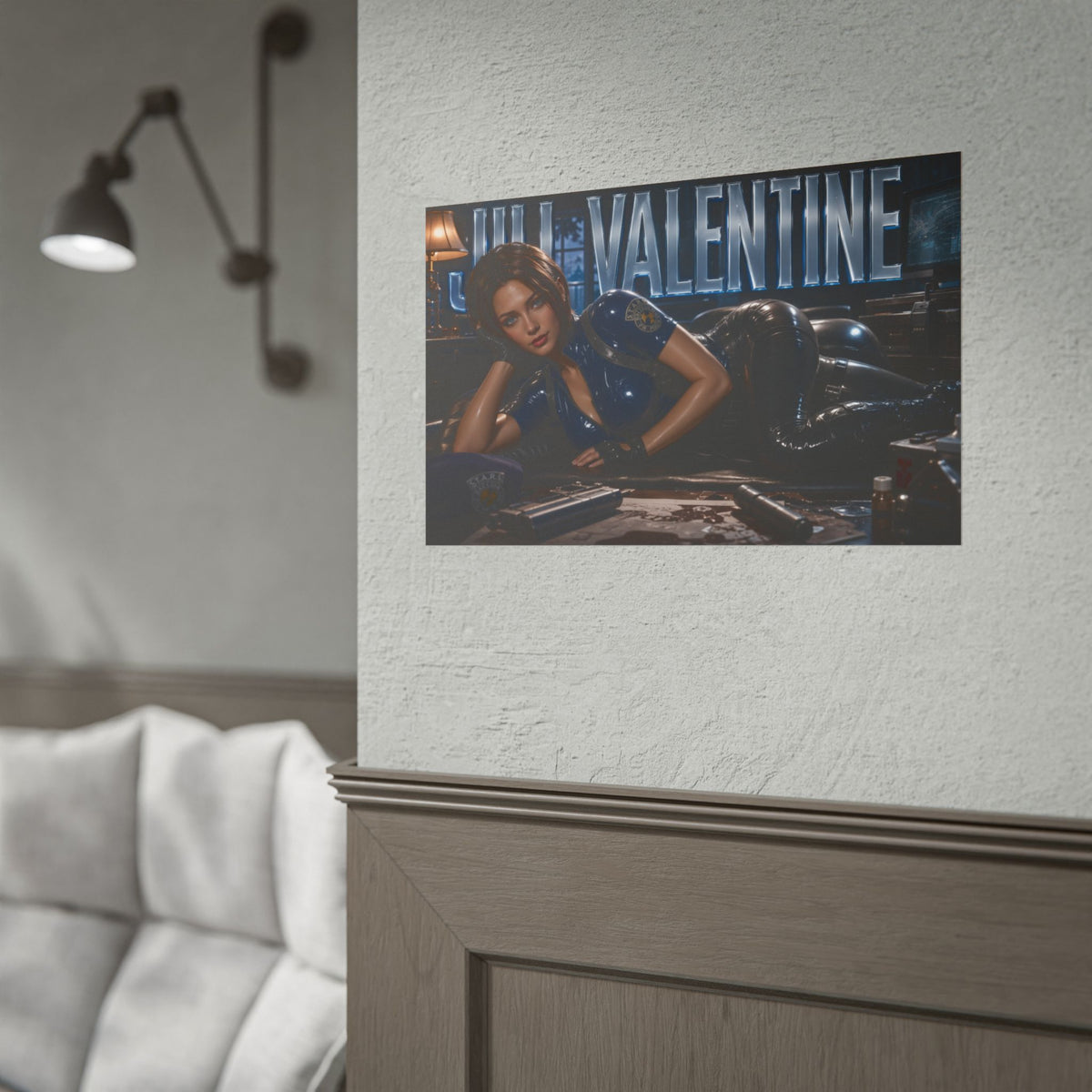 Jill Valentine Wall Art Poster Gaming Decor Collectible Gamer Gift