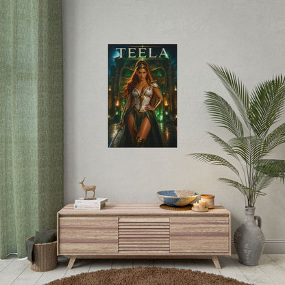 Masters of the Universe Teela Poster MOTU Wall Art Print Decor