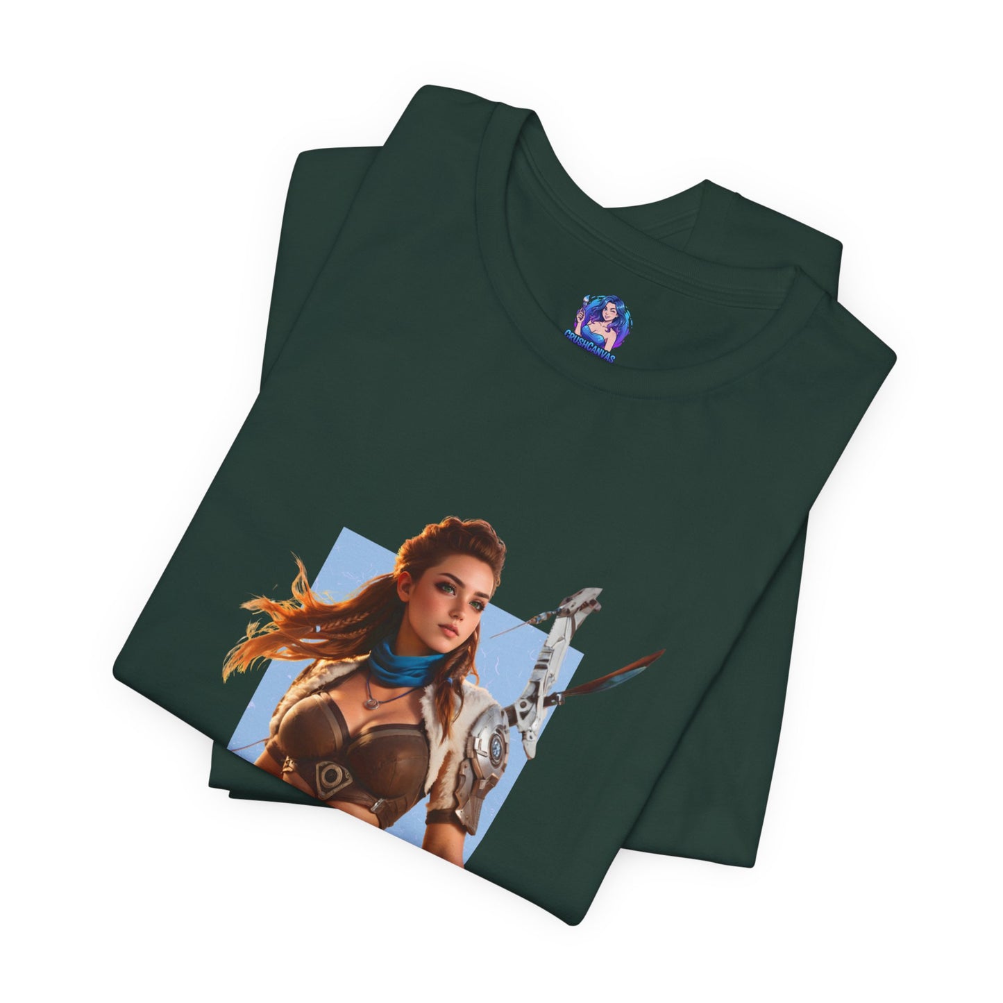 Aloy-T-Shirt | Horizon-Heldin-Shirt für Gamer &amp; Anime-Fans | Tapfere Jägerin-Shirt