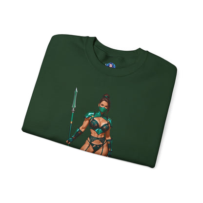 Толстовка Jade Mortal Kombat, топ Emerald Assassin Crewneck, затишний ігровий вуличний одяг для колекціонерів