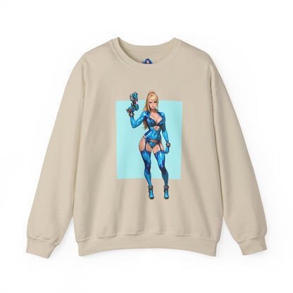 Толстовка Samus Aran, світшот з круглим вирізом Interstellar Warrior, вуличний одяг у ретро-стилі у стилі науково-фантастичних ігор