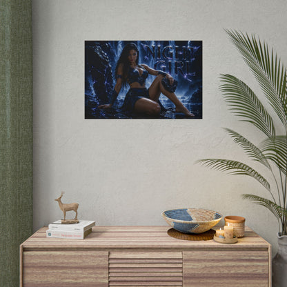 Comic Wall Art Night Girl Poster Heroine Room Decor Collectible Character Print