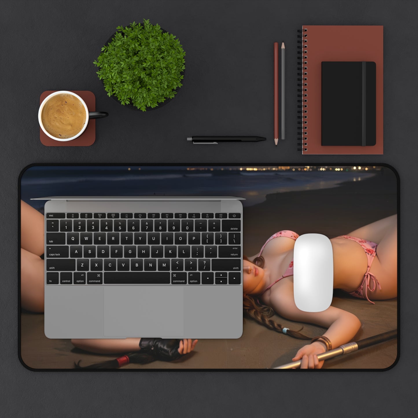Tifa and Aerith Gaming Mouse Pad, Final Fantasy Desk Mat, RPG Heroine Setup - high‑res heroine artwork desk mat for smooth glide and durability