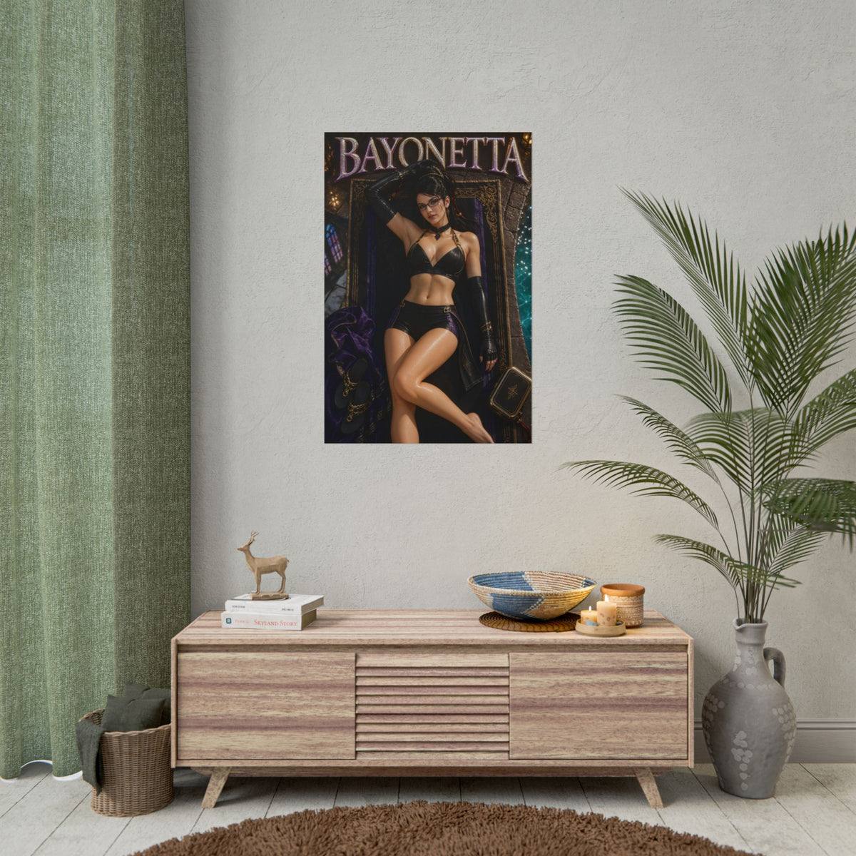 Bayonetta Character Poster Gamer Gift Gaming Setup Wall Decor Print