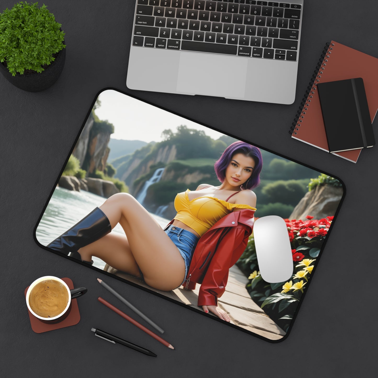 Faye Valentine Schreibtischunterlage, Cowboy Bebop Mauspad, Anime-Mädchen Schreibtischdeko