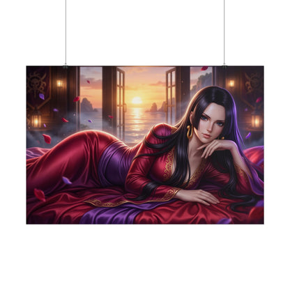 Boa Hancock Poster, One Piece Wall Art, Anime Print, Gamer Decor