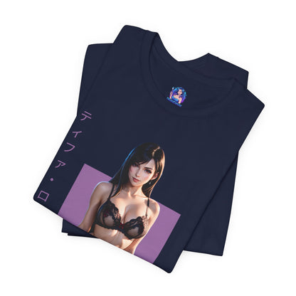 Tifa Lockhart T-Shirt | Final Fantasy VII Shirt für Otaku- und Gamer-Fans | Shirt für starke Heldinnen