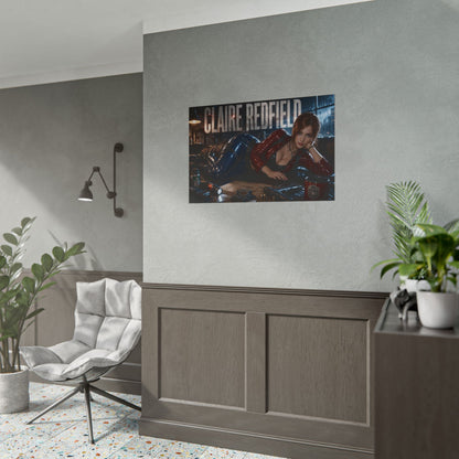 Claire Redfield Resident Evil Poster Gaming Wall Art Gamer Room Decor Art Print
