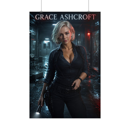 Grace Ashcroft Poster, Horror Game Wall Art, Gaming Print, Gamer Decor