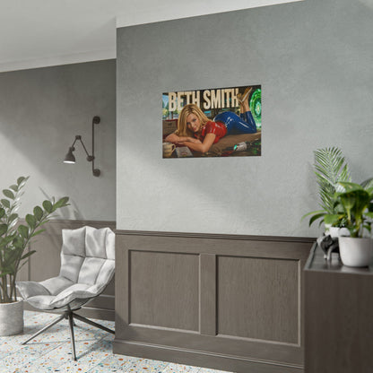 Beth Smith Character Poster Rick and Morty Wall Decor Collectible Art Print