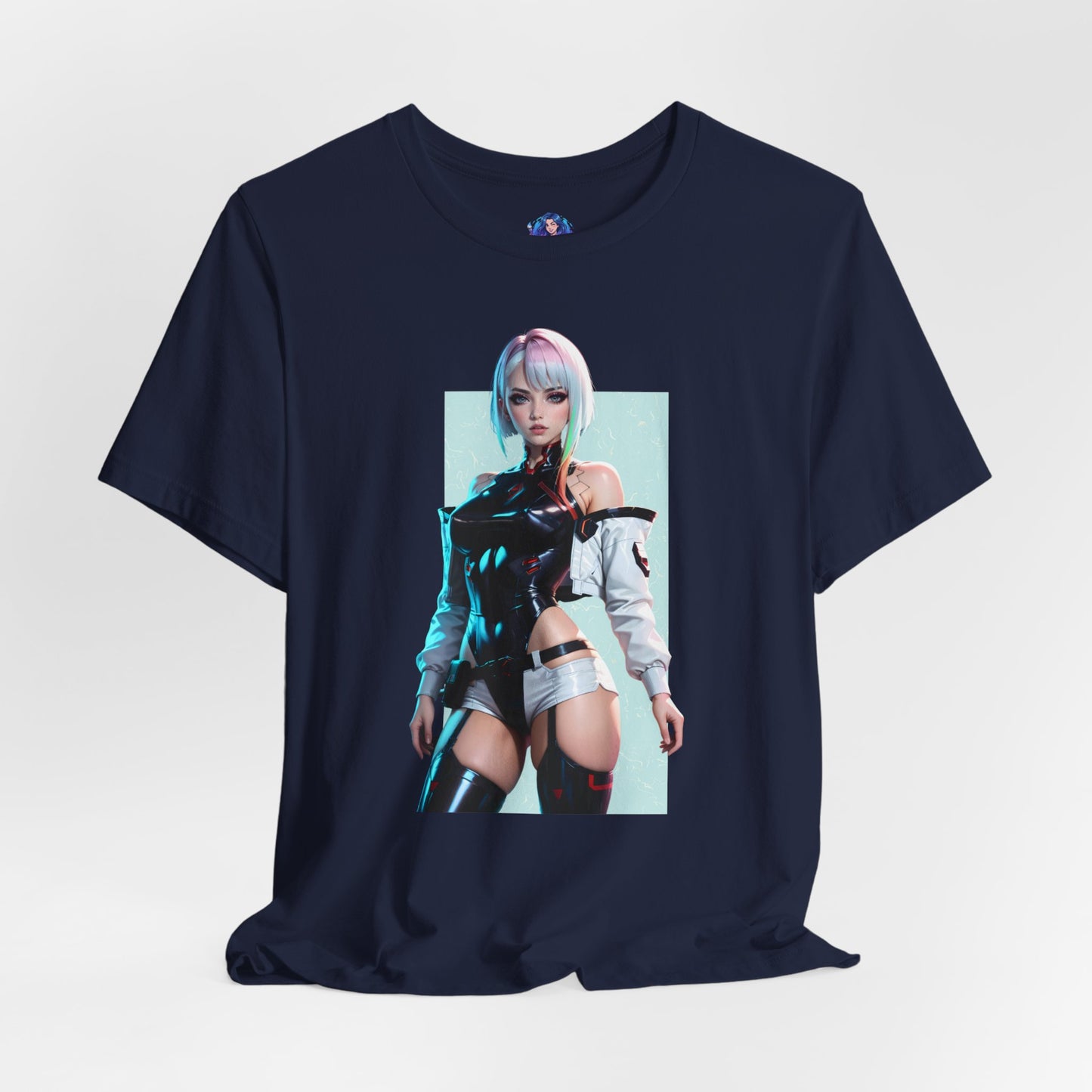 Lucy Edgerunners T-Shirt | Cyberpunk-Anime-Shirt für Gamer und Otaku-Fans | Neon-Waifu-Shirt