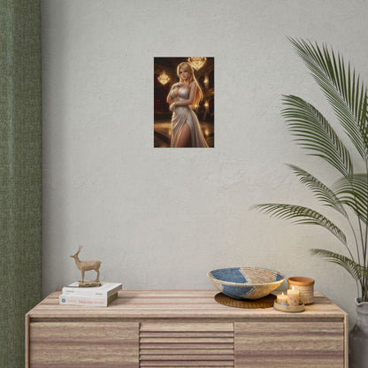 Helena Douglas Dead or Alive Poster Fighter Woman Wall Art Blonde Girl Print Martial Artist Character Gaming Room Decor Gift