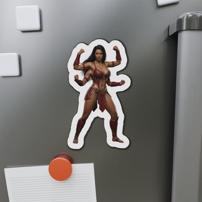 Sheeva Magnet – Mortal Kombat Warrior Fridge Magnet, Anime Style Decor premium die-cut vinyl fridge magnet showing Sheeva in anime-style pose