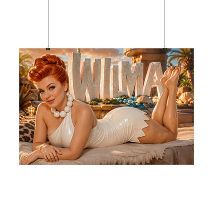 Wilma Flintstone The Flintstones Retro Poster Cartoon Wall Art Room Decor