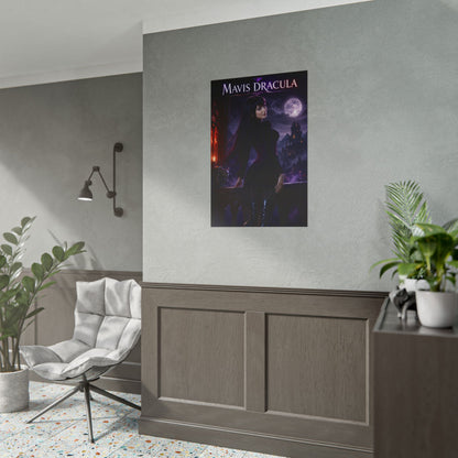 Mavis Dracula Poster, Hotel Transylvania Wall Art, Vampire Art Print