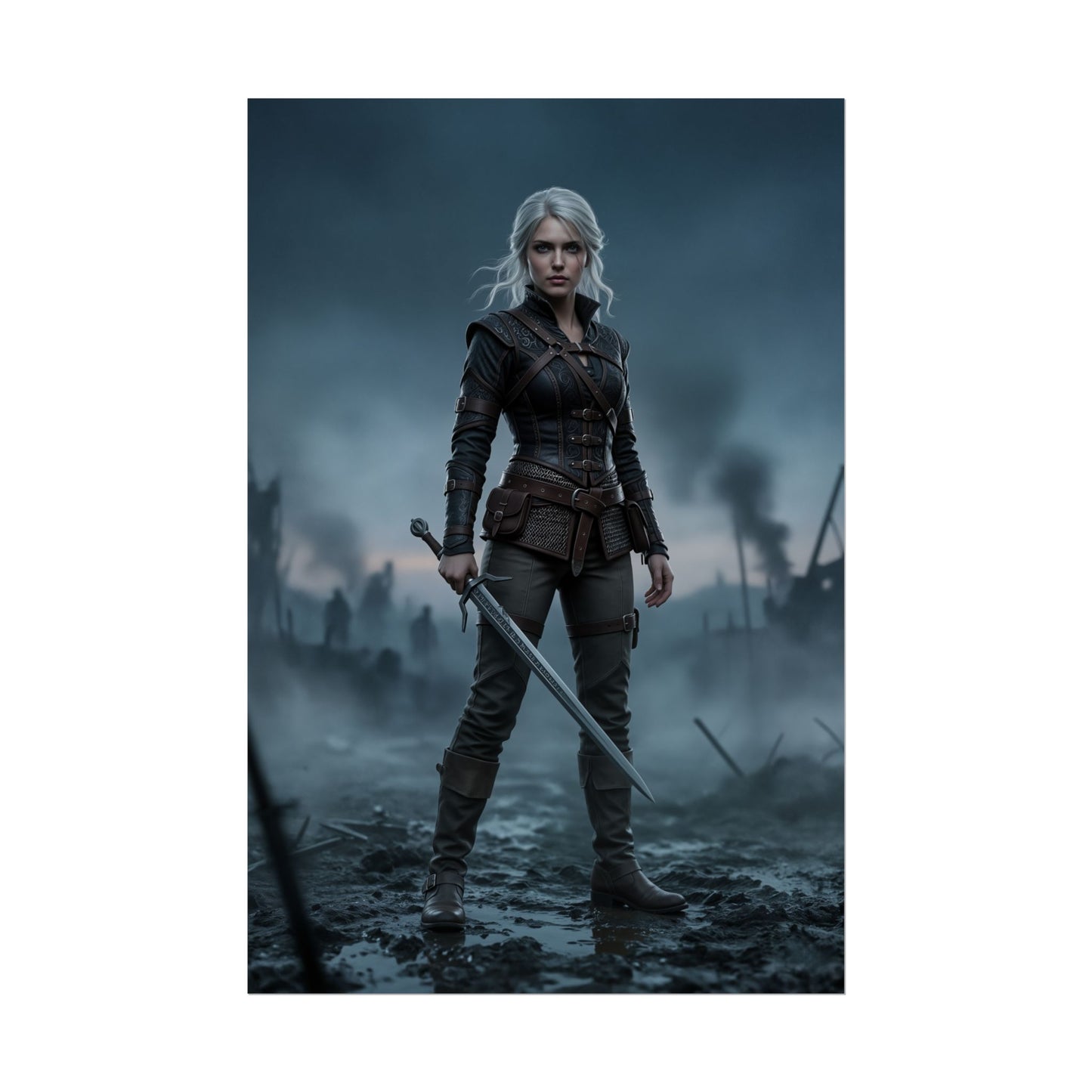 Ciri Poster The Witcher Wall Art Print Fantasy Gaming Decor