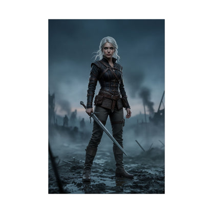 Ciri Poster The Witcher Wall Art Print Fantasy Gaming Decor