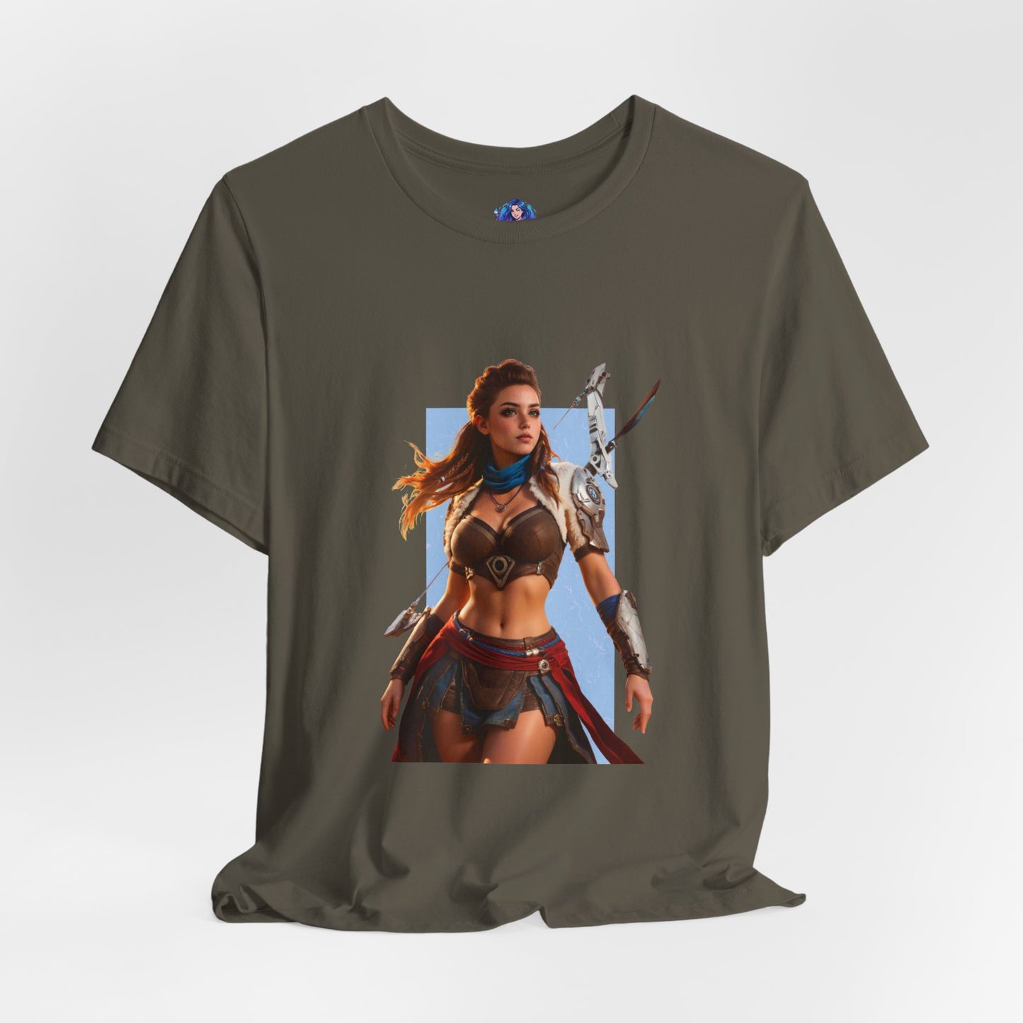 Aloy-T-Shirt | Horizon-Heldin-Shirt für Gamer &amp; Anime-Fans | Tapfere Jägerin-Shirt