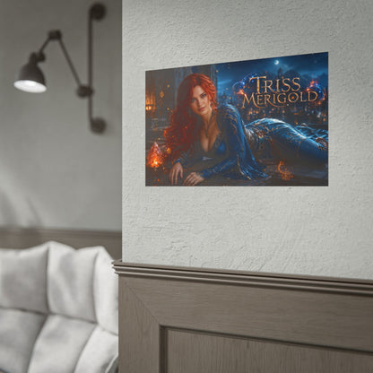 Triss Merigold The Witcher Wall Art Poster Fantasy Bedroom Decor Character Print
