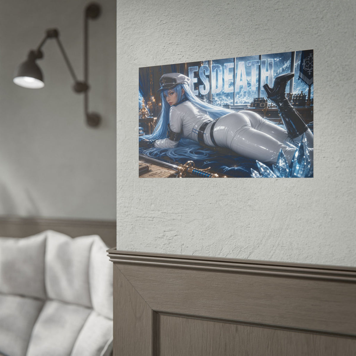 Anime Wall Art Esdeath Akame ga Kill Poster Character Room Decor Collector Gift