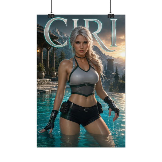 Fantasy Wall Art Ciri The Witcher Poster Room Decor Collector Gift Art Print