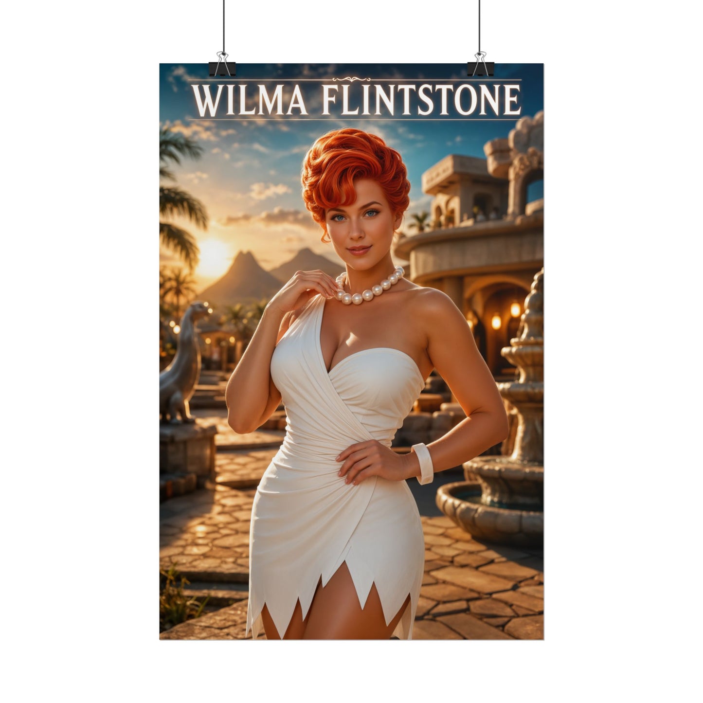 Wilma Flintstone The Flintstones Poster Cartoon Wall Art Print